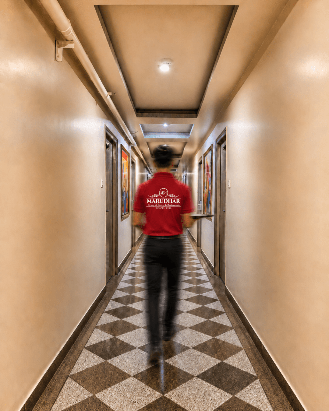 Hotel Marudhar Palace in Bikaner — Hotel lobby
